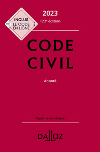 Image de Code civil 2023 122ed - Annoté