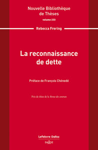 Picture of La reconnaissance de dette. Volume 233