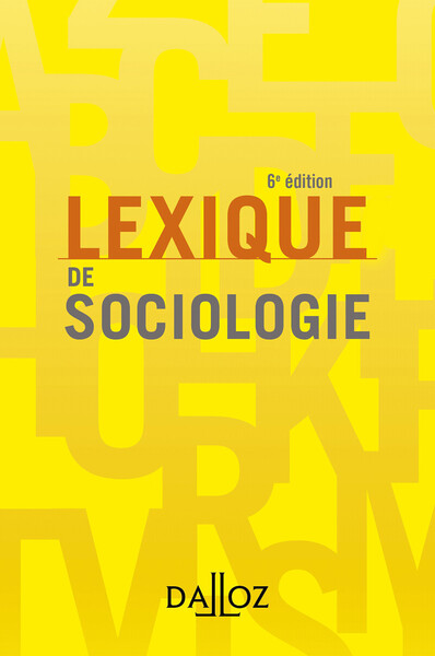 Picture of Lexique de sociologie. 6e éd.