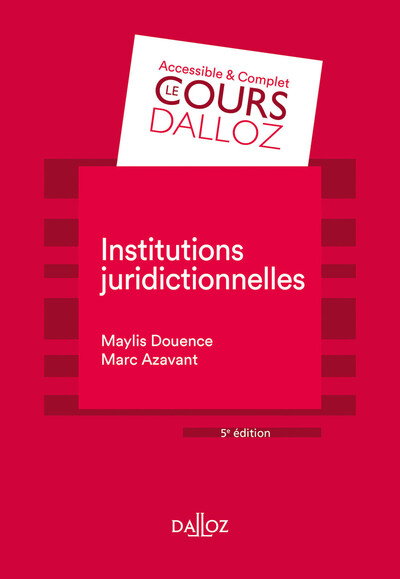 Picture of Institutions juridictionnelles. 5e éd.
