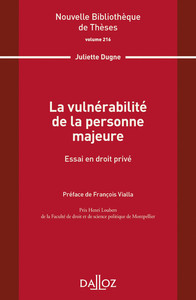 Picture of La vulnérabilité de la personne majeure - Volume 216