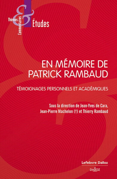 Picture of Hommage à Patrick Rambaud