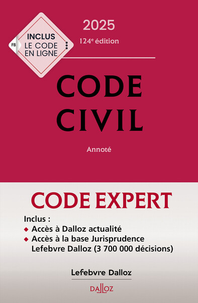 Picture of Code Dalloz Expert. Code civil 2025. 22e éd.