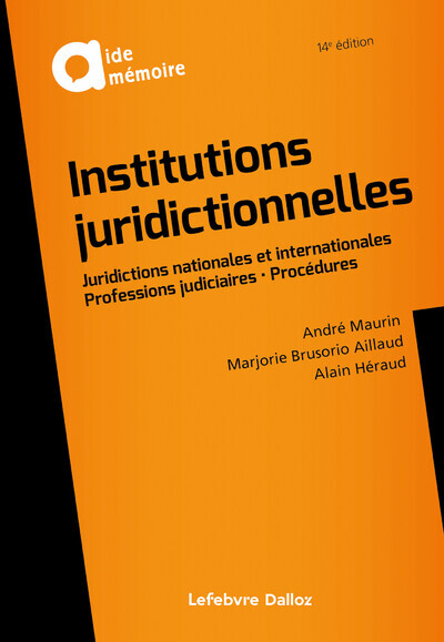 Picture of Institutions juridictionnelles 14ed