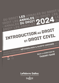 Image de Annales Introduction au droit et droit civil 2024
