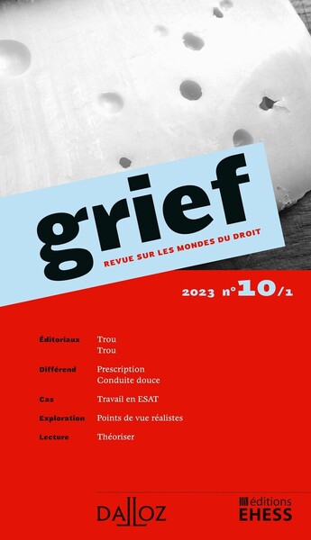 Image de Grief 2023 n°10/1 - Revue sur les mondes du droit