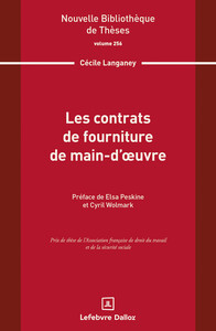 Image de Les contrats de fourniture de main-d'oeuvre. Volume 256
