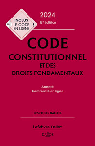 Picture of Code constitutionnel et des droits fondamentaux 2024 13ed - Annoté et commenté en ligne