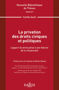 Picture of La privation des droits civiques et politiques - Volume 211