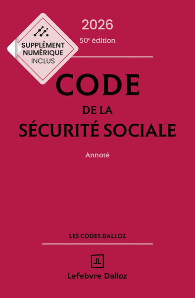 Picture of Code de la sécurité sociale 2026, annoté. 50e éd.