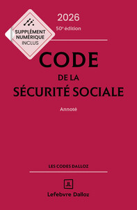 Picture of Code de la sécurité sociale 2026, annoté. 50e éd.
