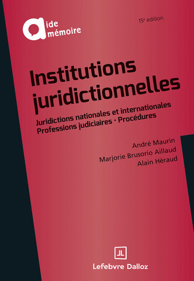 Image de Institutions juridictionnelles. 15e éd.