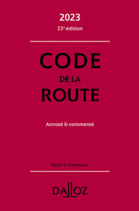 Picture of Code de la route 2023 23ed - Annoté & commenté