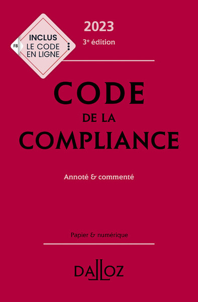 Picture of Code de la compliance 2023 3ed - Annoté et commenté
