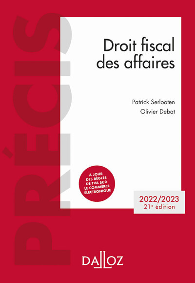 Image de Droit fiscal des affaires 2022-2023 21ed