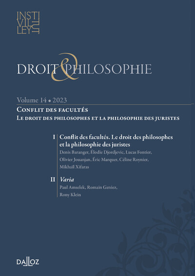 Picture of Droit & Philosophie - Volume 14
