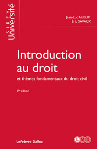Picture of Introduction au droit et thèmes fondamentaux du droit civil 19ed