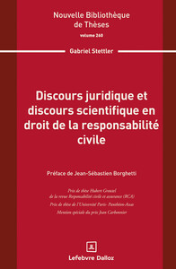 Picture of Discours juridique et discours scientifique en droit de la responsabilité civile. Volume 260