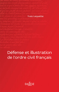 Picture of Défense et illustration de l'ordre civil français