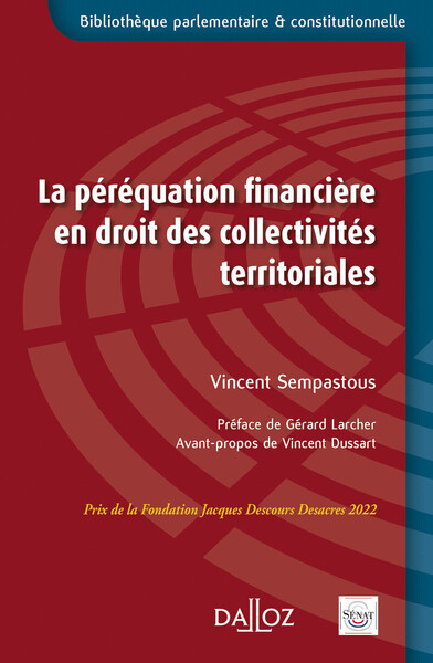 Picture of La péréquation financière en droit des collectivités territoriales