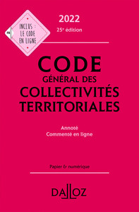 Picture of Code général des collectivités territoriales 2022 25ed - Annoté
