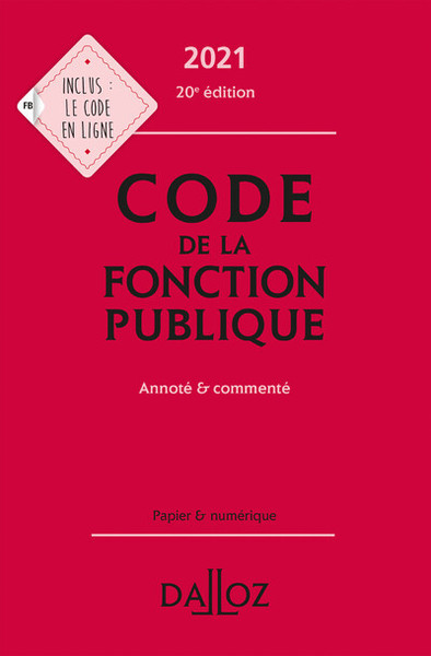 Image de Code de la fonction publique 2021 - Annoté et commenté