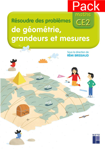 Image de Pack de 10 - Cahier résoudre des problèmes de géométrie, grandeurs et mesures CE2