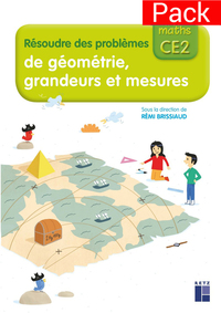Image de Pack de 10 - Cahier résoudre des problèmes de géométrie, grandeurs et mesures CE2