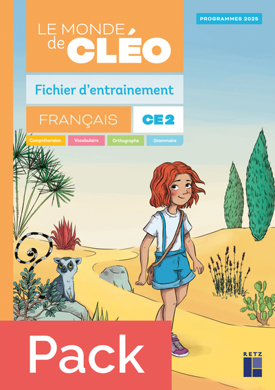 Picture of Pack de 10 - Le monde de Cléo CE2 - fichier d'entrainement + aide mémoire