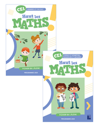 Image de Haut les maths CE1 - fichier de l'élève en 2 volumes Programmes 2025