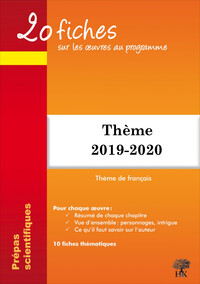Picture of 20 fiches sur les oeuvres Programme thème français 2019-2020 prépa démocratie