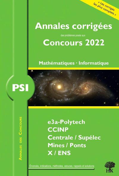 Image de Annales corrigées des Concours 2022 – PSI Mathématiques et Informatique