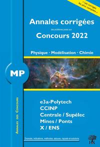 Image de Annales corrigées des Concours 2022 – MP Physique, Modélisation et Chimie