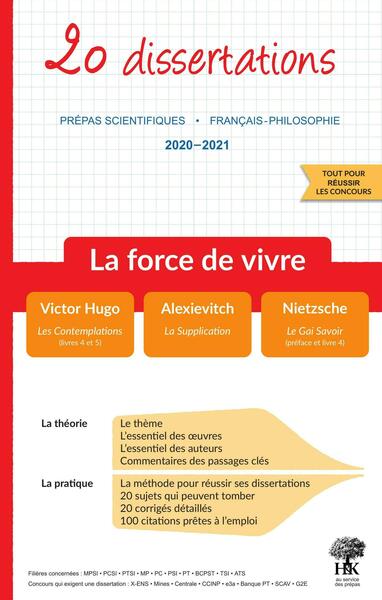 Picture of La force de vivre 20 dissertations