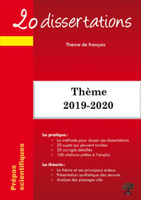 Picture of 20 dissertations sur le thème français 2019-2020 Prépa scientifique démocratie