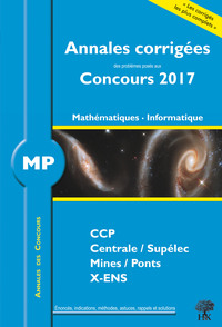 Picture of Annales des concours 2017 MP mathématiques et informatique