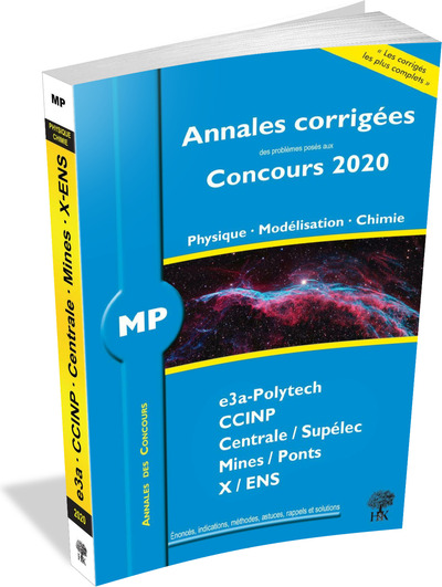 Image de Annales corrigées Concours 2020 - MP Physique - Modélisation - Chimie