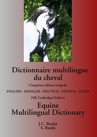 Image de Dictionnaire multilingue du cheval / Equine Multilingual Dictionary