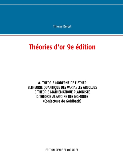 Picture of Theories d'or 9e edition