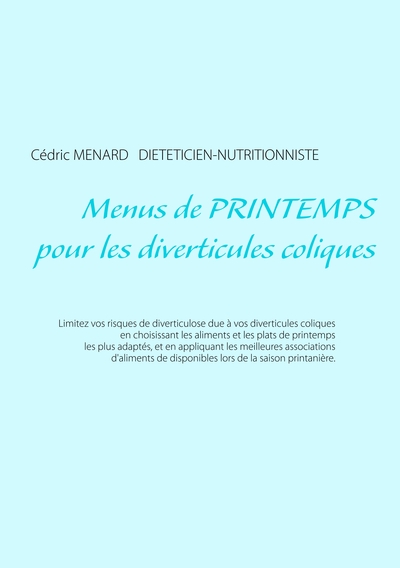 Image de Menus de printemps pour les diverticules coliques