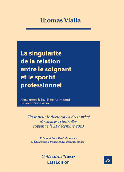 Picture of La singularité de la relation entre le soignant et le sportif professionnel