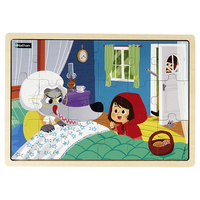 Picture of Puzzle bois Chaperon rouge 18 pièces