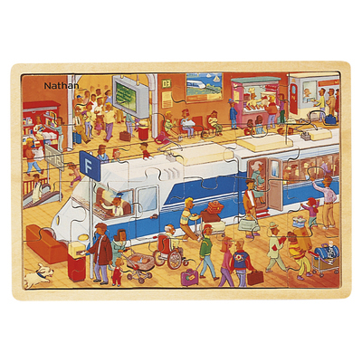 Picture of Puzzle bois Le train 24 pièces
