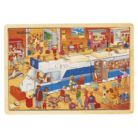 Picture of Puzzle bois Le train 24 pièces