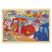 Picture of Puzzle bois La voiture 24 pièces