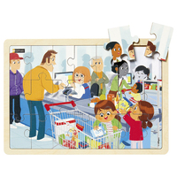 Picture of Puzzle - Au supermarché - 21 p