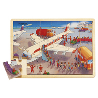 Picture of Puzzle bois L'avion 18 pièces
