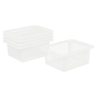 Picture of Paniers plastiques blancs x5