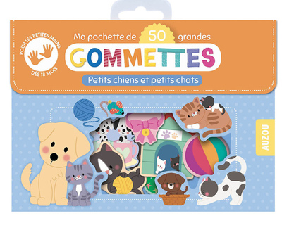 Image de Ma pochette de 50 grandes gommettes - Petits chiens et petits chats