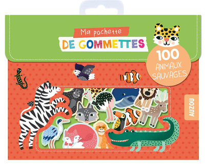 Image de MA POCHETTE DE GOMMETTES - 100 ANIMAUX SAUVAGES